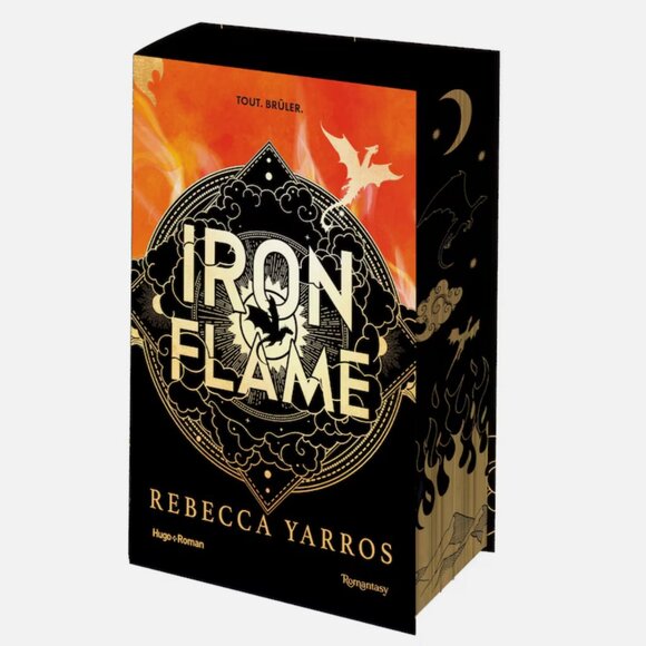 Iron Flame French Edition Rebecca Yarros Fourth Wing 2 Hardcover Special Sprayed - Picture 2 of 8